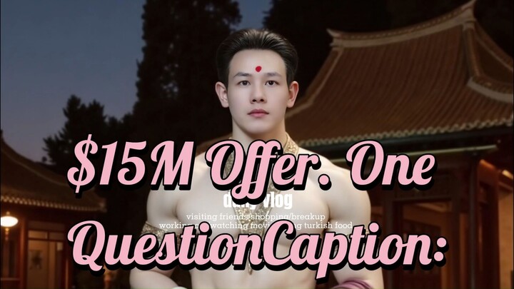 $15M Offer. One QuestionCaption: