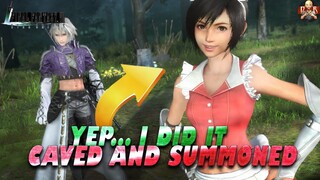 [FF7 Ever Crisis] - I folded...Summon time! Making Yuffie the ULTIMATE WIND Queen!
