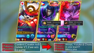 Woopi + Yuzuke + Choou =??? | I Meet Two Of The Most Famous Content Creator!! - MLBB