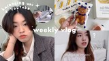 weekly vlog 🥖finals week, balancing youtube as a student, paris baguette event ft. lovito