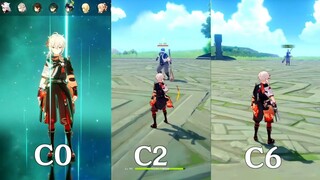 C0 Kazuha vs C2 Kazuha vs C6 Kazuha! How Much is the Difference? Comparison