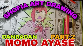 drawing SI CANTIK MOMO AYASE Part.2 DAN DA DAN