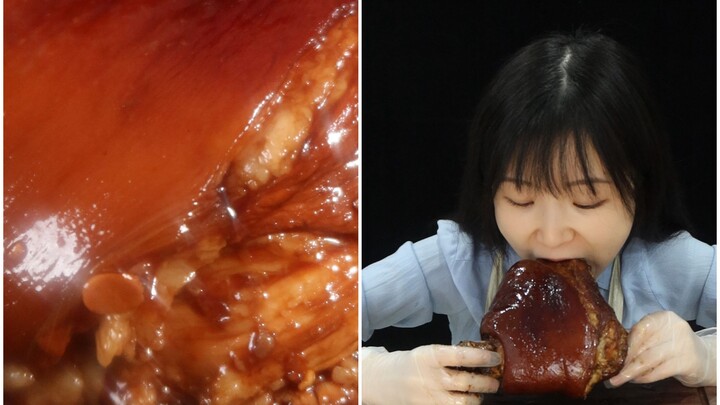 晚上吃这个真是罪孽深重，红烧猪肘