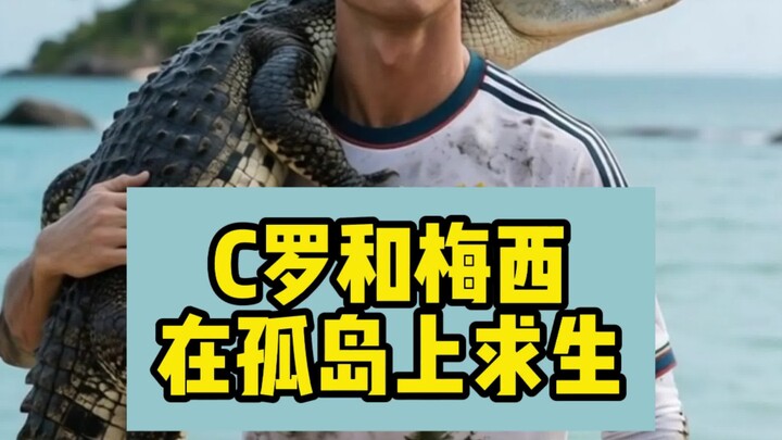 C罗和梅西在孤岛上求生