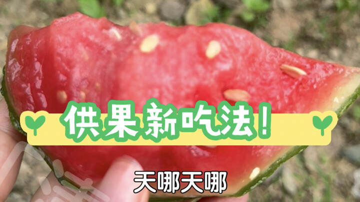 ร้อนมากเลย เราที่สำนักเต๋าคิดเมนูใหม่ในการรับประทานผลไม้ไหว้เจ้าออกมาแล้ว!