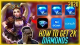 HOW I GOT 2K DIAMONDS FOR FREE! LEGIT 100%| NO CHEAT | EASY STEP | - Mobile Legends