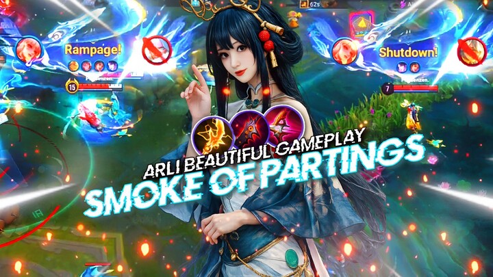 Arli Beautiful Gameplay with Smoke of Partings Skin | Honor of Kings