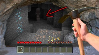 Minecraft live-action version! Guys, do you think I can survive?