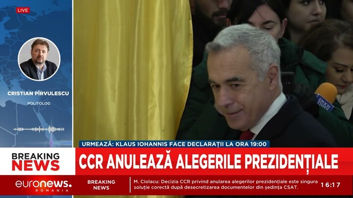 ANALIZĂ. Alegeri prezidențiale anulate. Expert: Călin Georgescu nu va mai putea candida