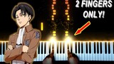 Complete "Attack on Titan" Season 4 OP with two fingers [Effect Piano / Fonzi M]