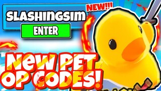 ALL NEW *SECRET* EVENT UPDATE CODES! For SLASHING SIMULATOR In Roblox Slashing SImulator Codes 2022