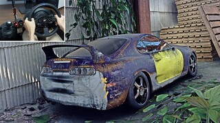 Rebuilding Toyota Supra MK4 (Twin Turbo 1200HP) - Forza Horizon 5 | Thrustmaster T300RS Gameplay