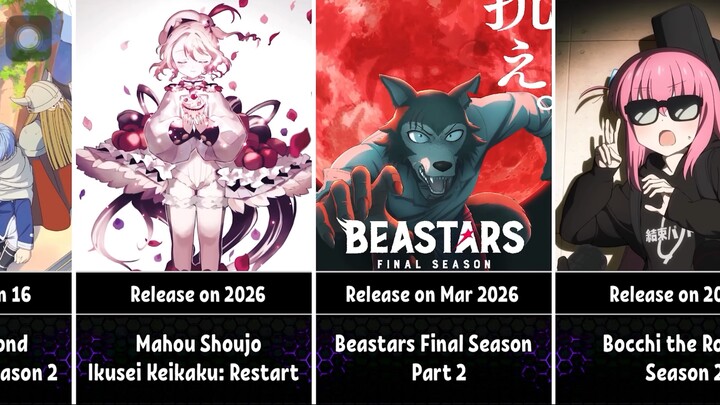 Animes coming out in 2026