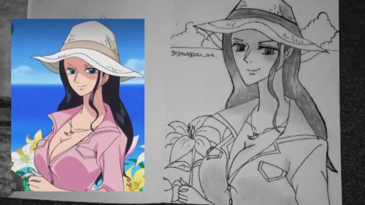 Drawing Nico Robin (step by step) ✨