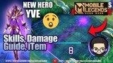New Mage Hero "YVE" - Mobile Legends Skills, Ability and Combo Learn How