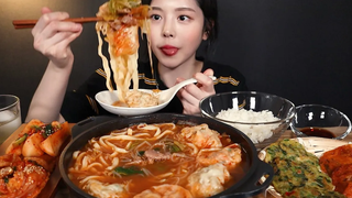 SUB) 🥟🔥 (ft&) Mandu-jeongol Mukbang Asmr