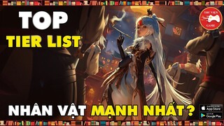 Genshin Impact || BẢNG XẾP HẠNG SỨC MẠNH - AI MẠNH NHẤT? || Thư Viện Game