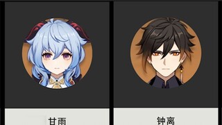 เก็นชินโอมแพกต์ ความชอบไม่ชอบของตัวละครแต่ละตัว