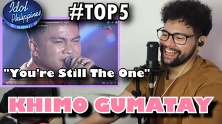 KHIMO GUMATAY sings "YOU'RE STILL THE ONE"  TOP 5 Idol Philippines S2 - SINGER HONEST REACTION