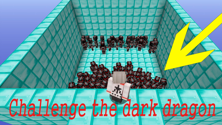 [Game]Challenging 1000 Black dragon warriors in Minecraft