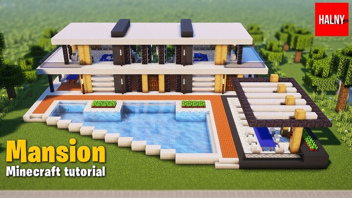 Large mansion - Minecraft tutorial