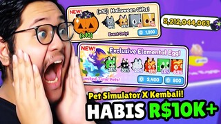 AKU HABISIN 10K+ ROBUX DI UPDATE HALOWEEN TERBARU PET SIMULATOR X!?