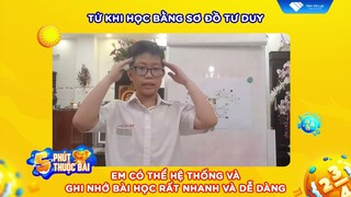 Học sinh có thể hệ thống và ghi nhớ bài học rất nhanh và dễ dàng nhờ từ khi học bằng Sơ đồ tư duy