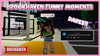 DOING YOUR DARES! Funny Moments 🤣 - Brookhaven // Hxyila🦋