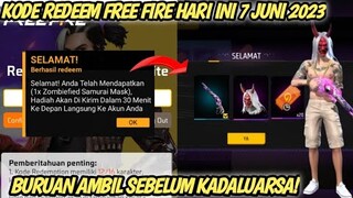 KODE REDEEM FF TANGGAL 7 JUNI 2023 HARI INI