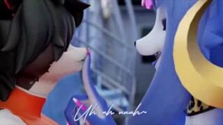 [e621]Aak and Krystal (Author: blackspoiler)