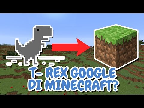 T-REX GOOGLE tapi di MINECRAFT