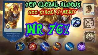 CARA CEPAT 500 STACK ALDOUS {TOP GLOBAL ALDOUS}   MOBILE LEGENDS