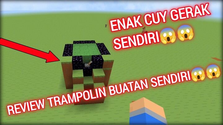 RRVIEW TRAMPOLIN BUATAN SENDIRI😱😱