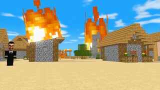 Minecraft Short film: The clockman vs skibidi