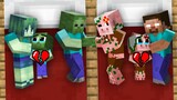 Monster School : Bad Father Zombie With Zombie and Pigman Family - Sad Story - Minecraft Animation