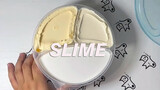 [DIY][ASMR]Mencampur tiga slime berwarna terang