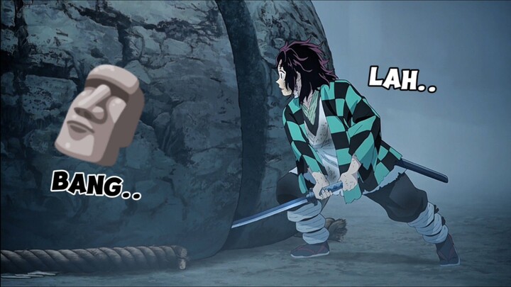 Ketika Tanjiro Duel Sama Batu🗿