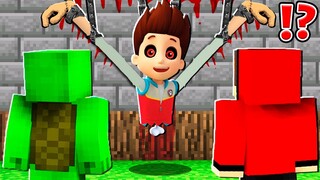 What HAPPENED with Creepy RYDER ? MIKEY and JJ PRANKED PAW Patrol ! - in Minecraft Maizen