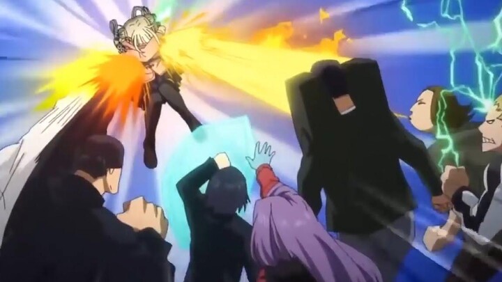 ออลไมท์ต่อสู้กับแก๊งอาชญากรเพื่อช่วยมิโดริยะ