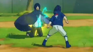 Sasuke Era Boruto VS Sasuke kecil - Sasuke gede takluk?