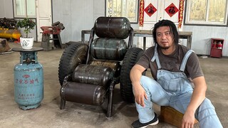 Homemade Multi-Functional Iron Sofa