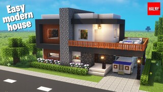 Easy modern house in Menecraft - Tutorial