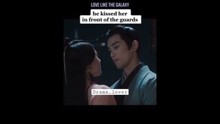 Ling buyi kissed Infront of guards 🤣🤣#lovelikethegalaxy #shorts #zhaolusi #wulei #cdrama #trending
