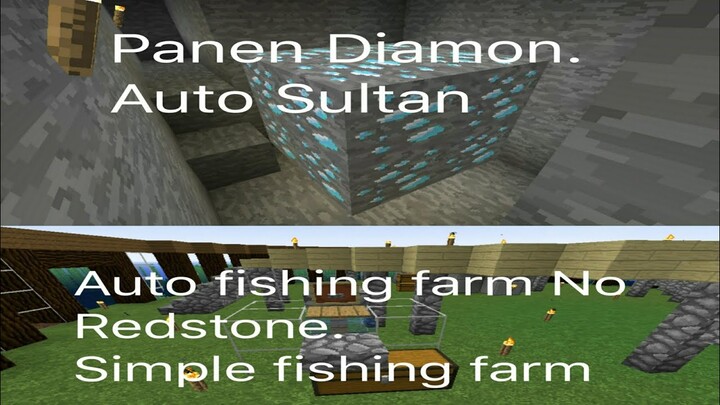 Minecraft Survival #04 Mining Harta, AFK fishing farm No redstone