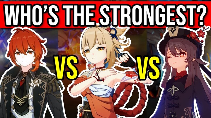 DPS SHOWDOWN! Yoimiya vs Hu Tao vs Diluc! Can Yoimiya Keep Up?! Genshin Impact