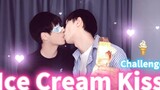 ความท้าทายคู่รักไอศกรีมจูบ 💋🍦💋 Sweet Gay Couple kiss BL Gay Couple Nic & Cheese