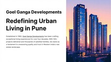 Goel Ganga Developments Redefining Urban Living in Pune