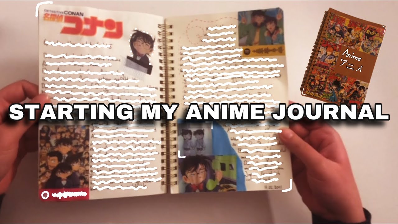 ✨starting my anime journal✨ - cover + detective conan page - Bilibili