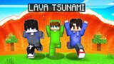 LAVA TSUNAMI in OMOCITY!🌋🌋🌋- Minecraft (Tagalog)