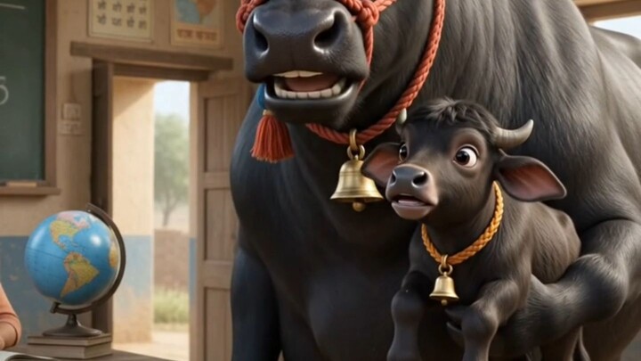 Shanoo Bhains Ki Funny Kahani 😂 | Cute Buffalo Cartoon | Punjabi Comedy